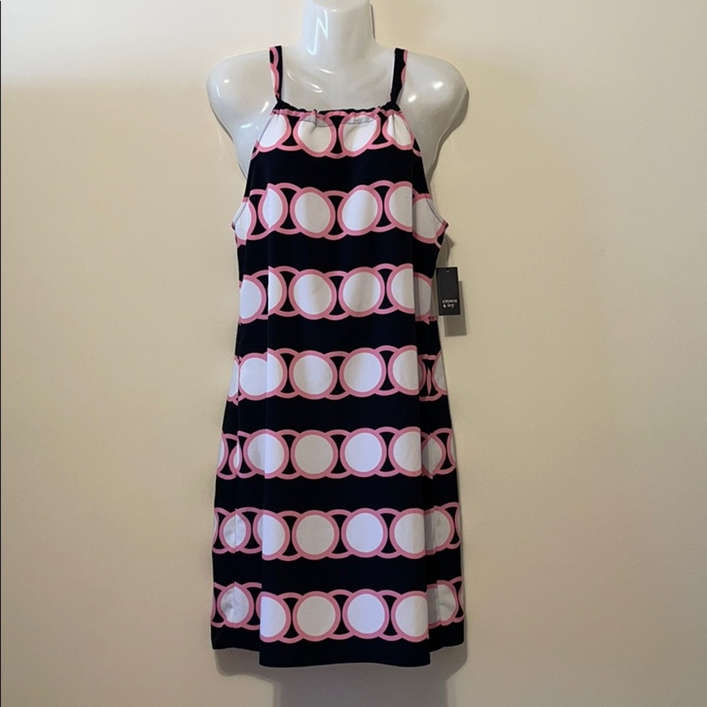 Crown & Ivy Navy/Pink Dress 😍